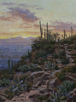 Tucson Twilight Twinkle - 8 x 6 Oil